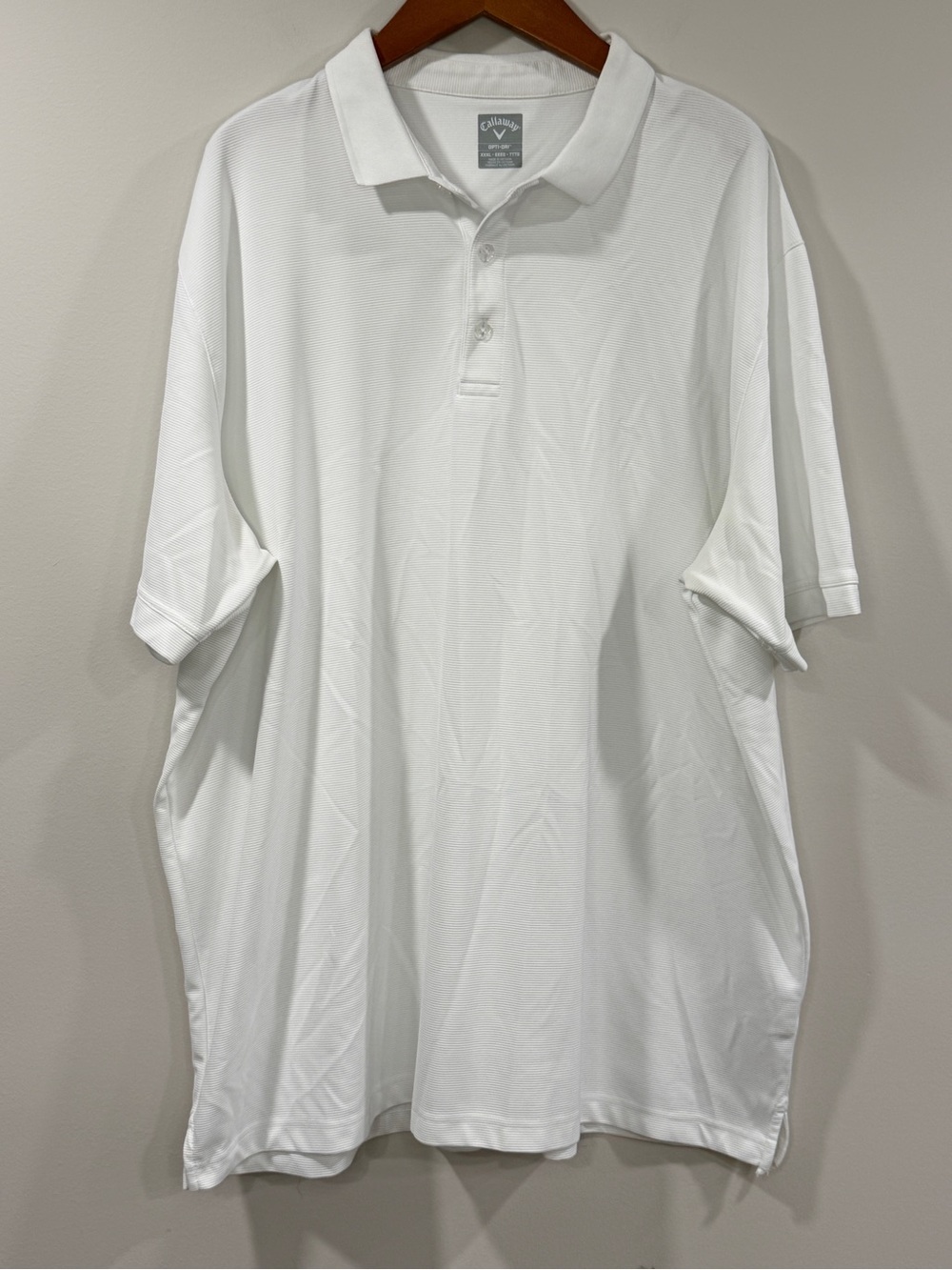 Callaway Mens White Short Sleeve Golf Polo Size XXXL
